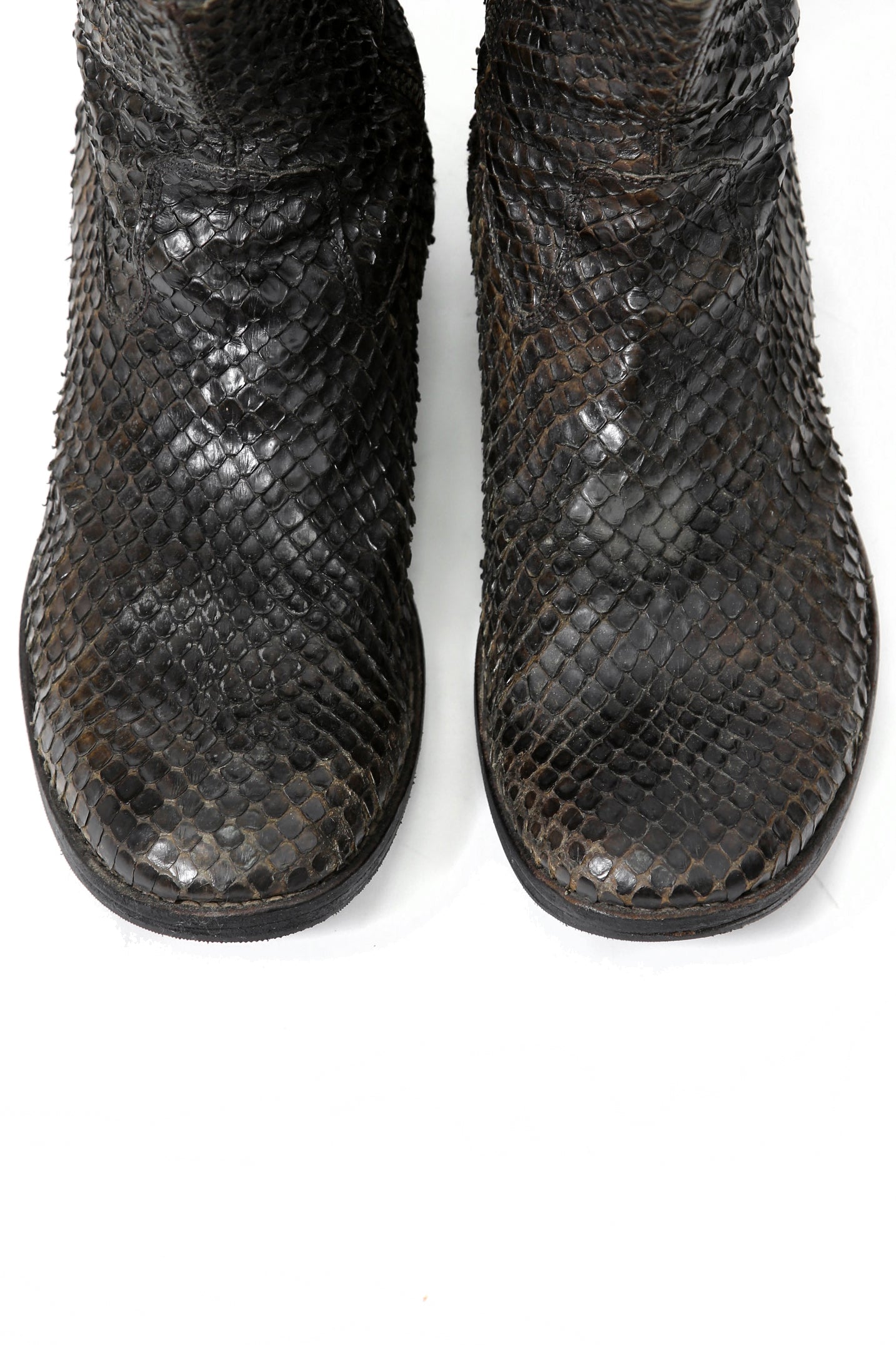 希少 Originnal / C-DIEM カルペディエム / Python side zip boots / size 42 (NATURAL) ソール新品 LINEA LMaltieri m_moriabc Maurizio