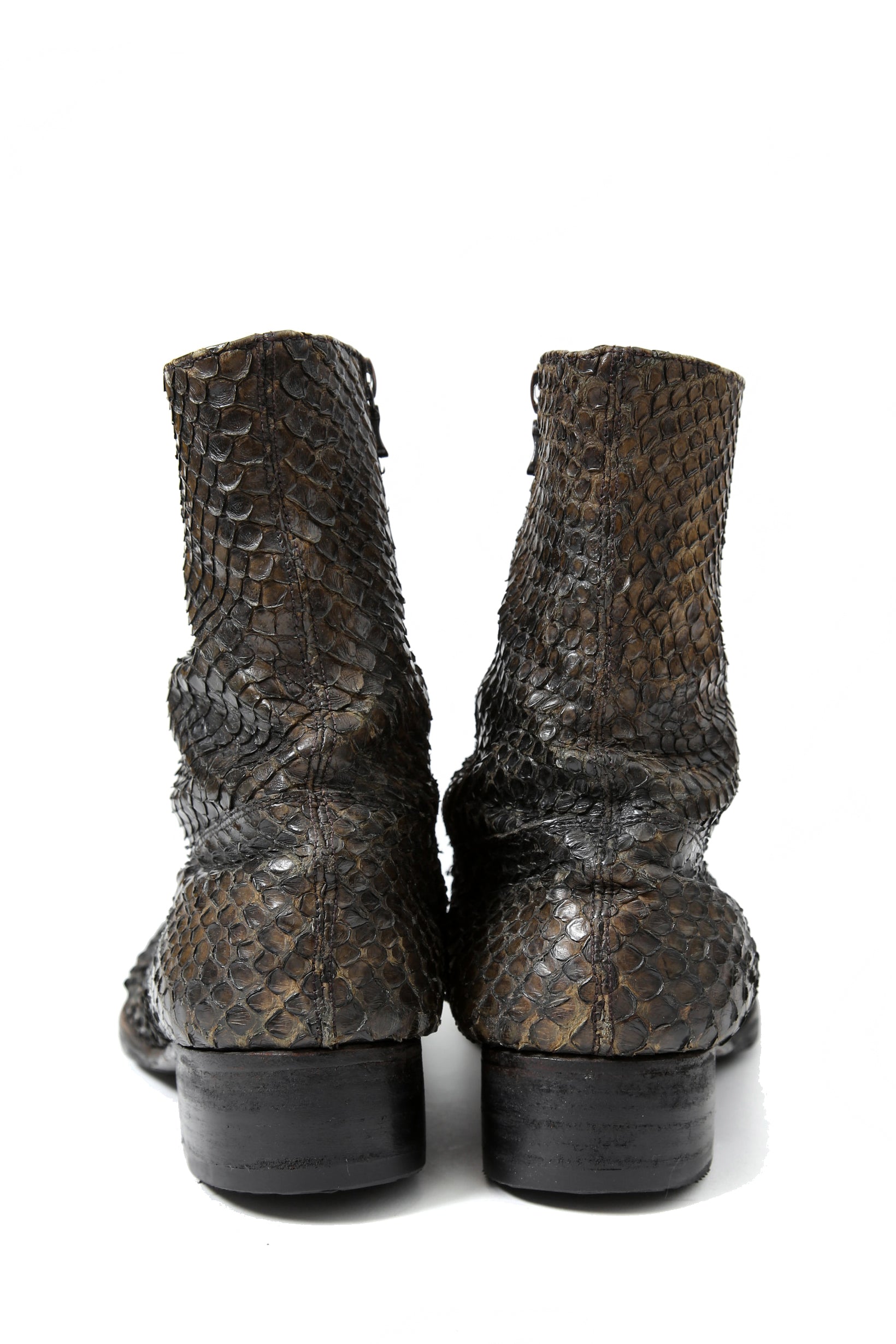 希少 Originnal / C-DIEM カルペディエム / Python side zip boots / size 42 (NATURAL) ソール新品 LINEA LMaltieri m_moriabc Maurizio