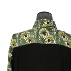 LOEWE x William De Morgan/ 2019 ロエベ x ウィリアム・ド・モーガン / イエローカーネーション プリント シルク 長袖シャツ / size M (YELLOW x GREEN)