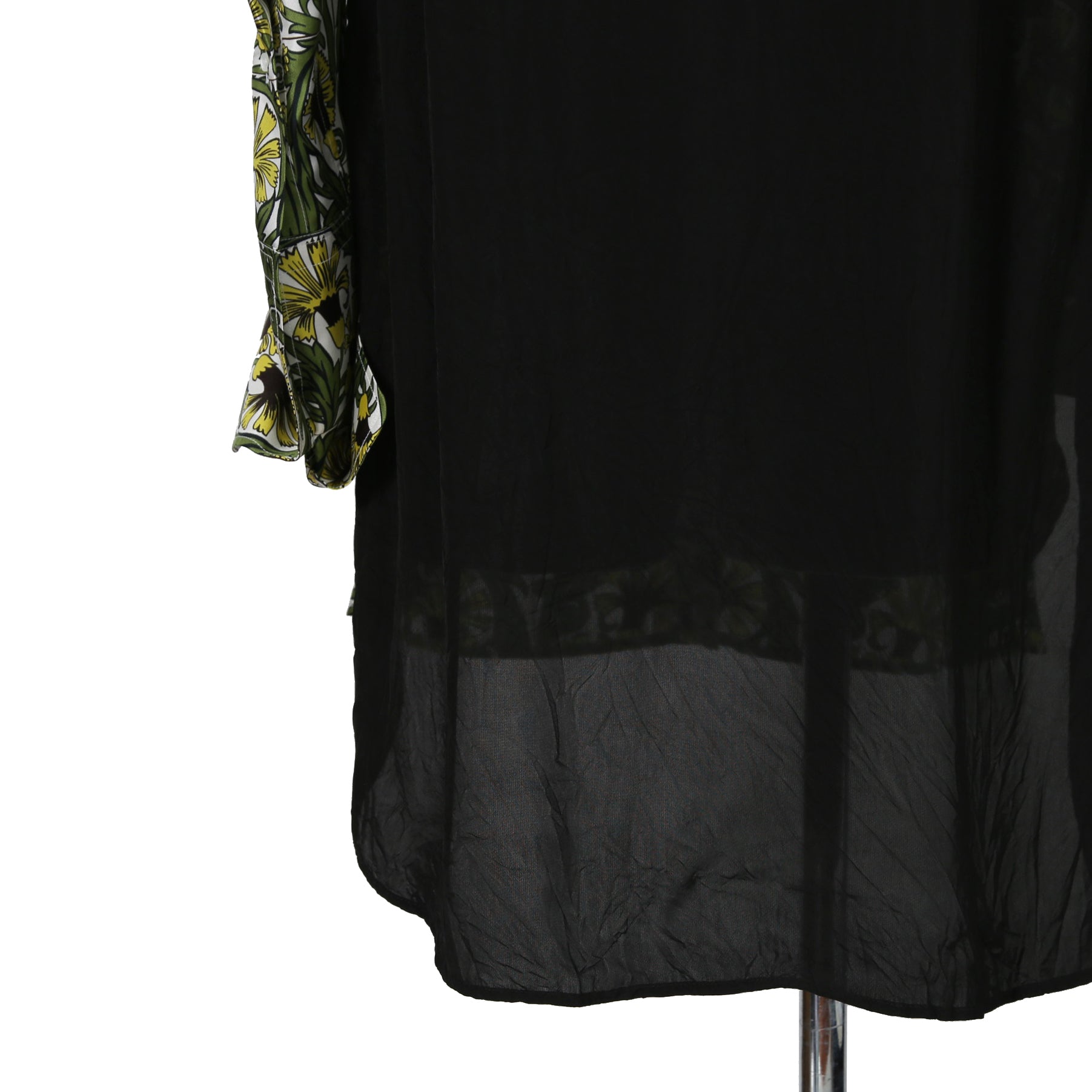 LOEWE x William De Morgan/ 2019 ロエベ x ウィリアム・ド・モーガン / イエローカーネーション プリント シルク 長袖シャツ / size M (YELLOW x GREEN)