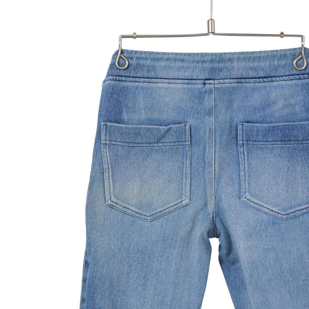 RESOUND CLOTHING リサウンドクロージング / 24SS 美品 EX denim jersey EDGE PT DIND デニム ジャージー エッジラインパンツ / RC32-ST-014D / size 1 (L.INDIGO)