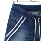 RESOUND CLOTHING リサウンドクロージング / 24SS 美品 EX denim jersey EDGE PT DIND デニム ジャージー エッジラインパンツ / RC32-ST-014D  / size 1 (INDIGO)