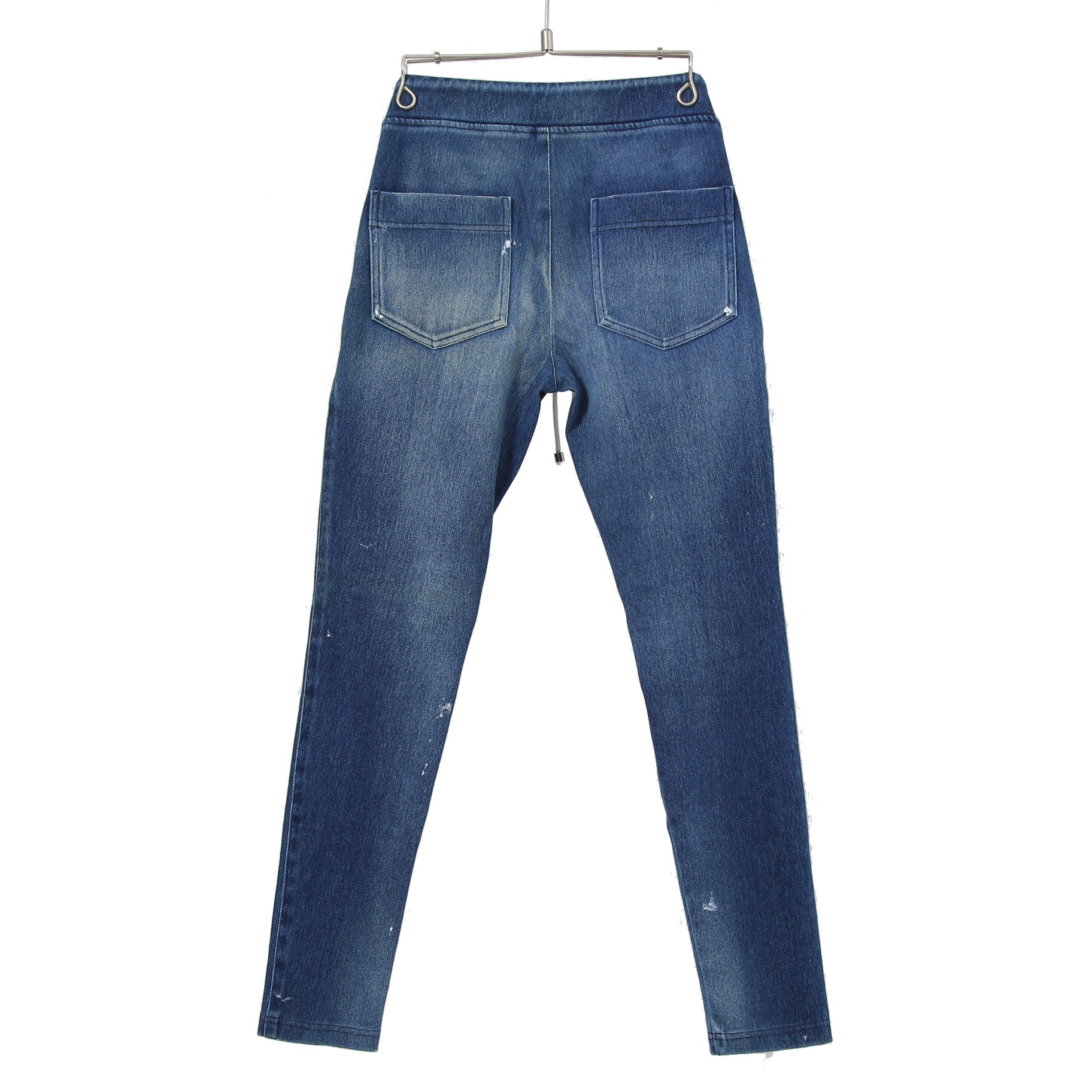 RESOUND CLOTHING リサウンドクロージング / 24SS 美品 EX denim jersey EDGE PT DIND デニム ジャージー エッジラインパンツ / RC32-ST-014D  / size 1 (INDIGO)