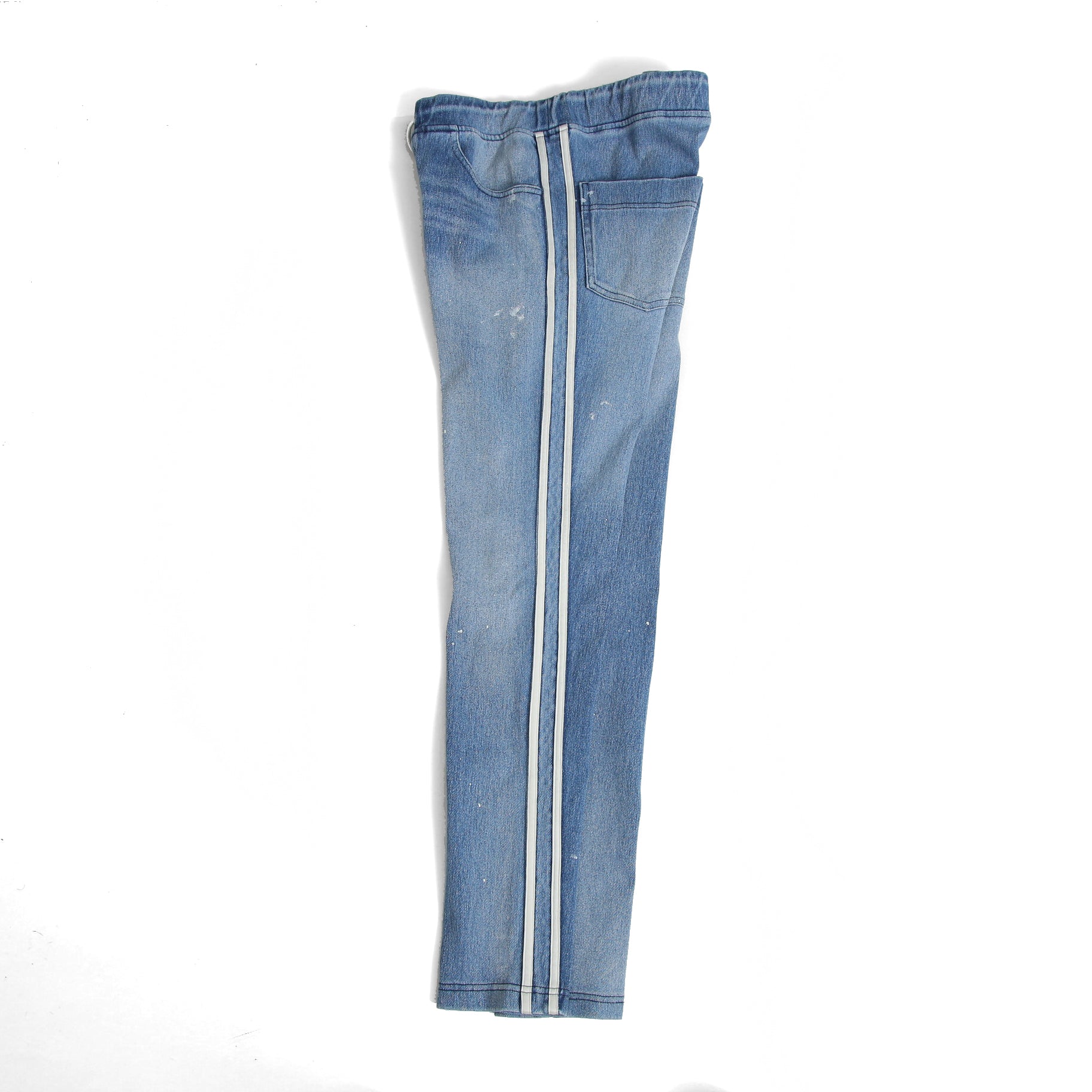 RESOUND CLOTHING リサウンドクロージング / 美品 EX denim jersey BLIND LINE PT/DIND サイドライン デニムジャージ パンツ スキニー / RC28-ST-008D / size 1 (INDIGO)