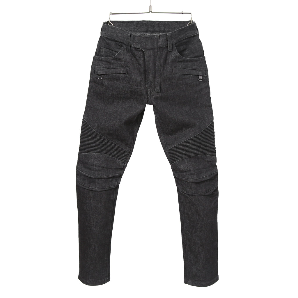 BALMAIN バルマン / 美品 バイカー デニム / ワンウォッシュ / スキニー パンツ / W4HT551C710 / size 29 (BLACK)