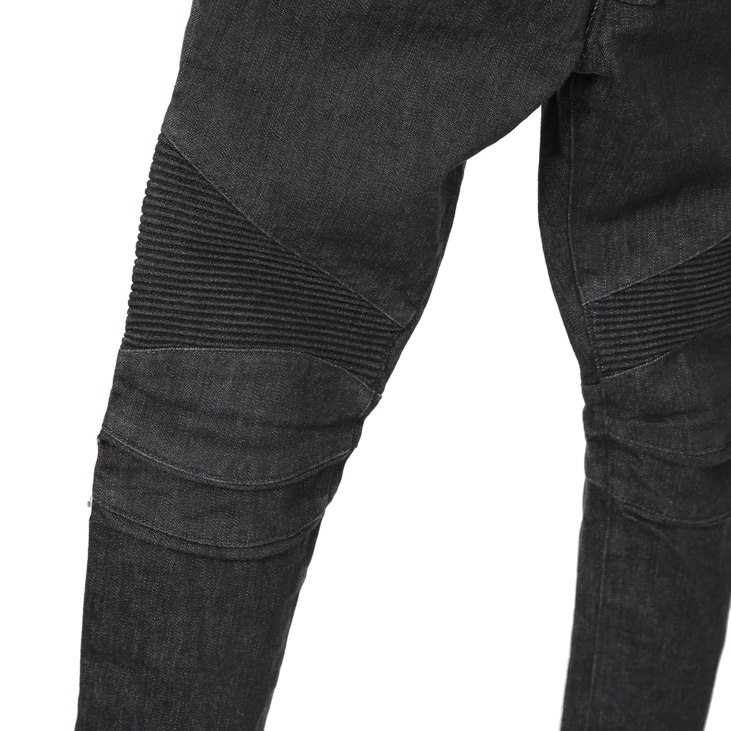 BALMAIN バルマン / 美品 バイカー デニム / ワンウォッシュ / スキニー パンツ / W4HT551C710 / size 29 (BLACK)