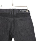 BALMAIN バルマン / 美品 バイカー デニム / ワンウォッシュ / スキニー パンツ / W4HT551C710 / size 29 (BLACK)