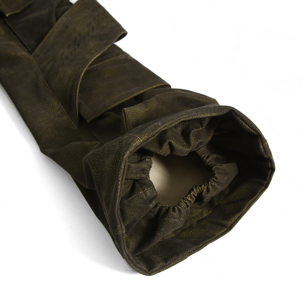 新作 A.F ARTEFACT アーティファクト / 25AW 未使用 Cargo Flare Baggy Pants / SHYNTHETIC LEATHER / size 1 (KHAKI)