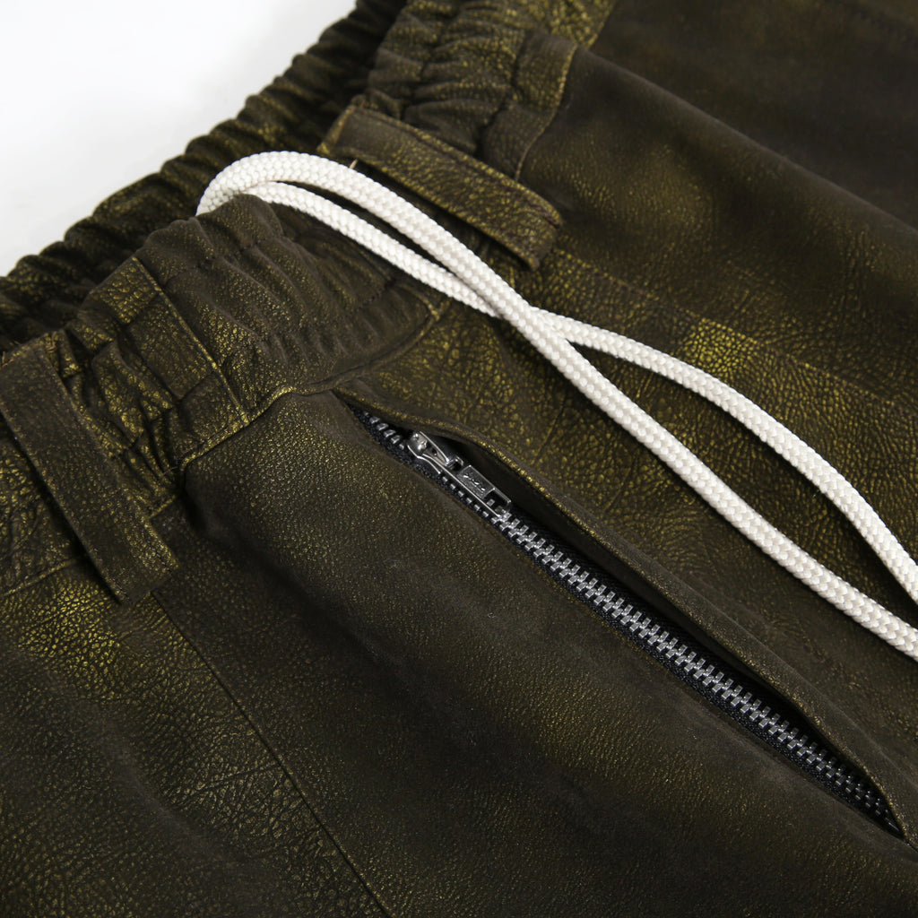 新作 A.F ARTEFACT アーティファクト / 25AW 未使用 Cargo Flare Baggy Pants / SHYNTHETIC LEATHER / size 1 (KHAKI)