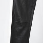 LOUIS VUITTON ルイヴィトン / 21SS グラフィック レザー レギンス  / ストレッチ ラムスキン コットン モノグラム / 1ABSZ3 / size 38 (BLACK x WHITE)