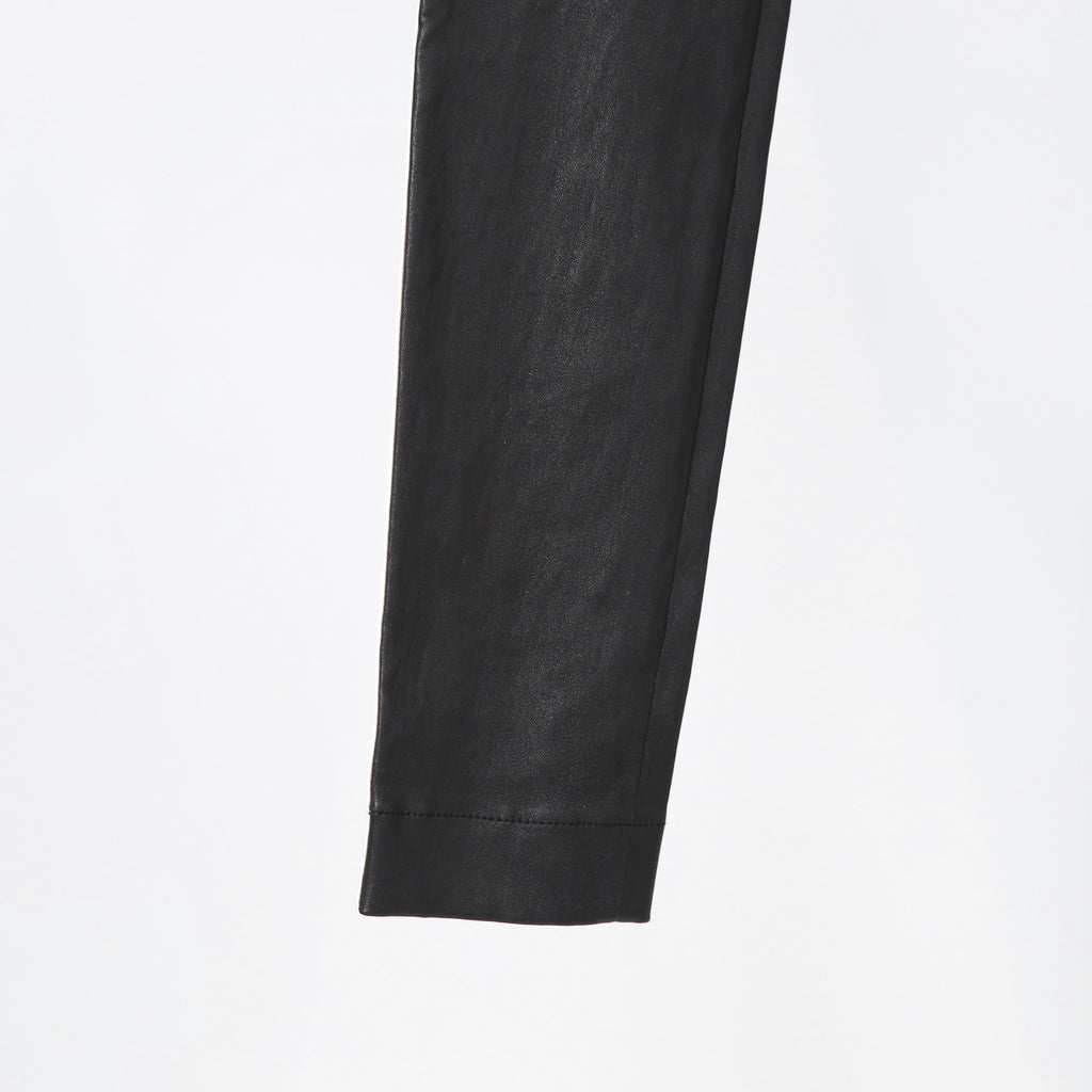 LOUIS VUITTON ルイヴィトン / 21SS グラフィック レザー レギンス  / ストレッチ ラムスキン コットン モノグラム / 1ABSZ3 / size 38 (BLACK x WHITE)