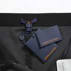 LOUIS VUITTON ルイヴィトン / 21SS グラフィック レザー レギンス  / ストレッチ ラムスキン コットン モノグラム / 1ABSZ3 / size 38 (BLACK x WHITE)