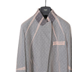 FENDI フェンディ / 美品 23年リゾートコレクション / チュール ロングコート/ FF8954 AM39 / size 40 (PINK x BLUE)