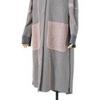 FENDI フェンディ / 美品 23年リゾートコレクション / チュール ロングコート/ FF8954 AM39 / size 40 (PINK x BLUE)