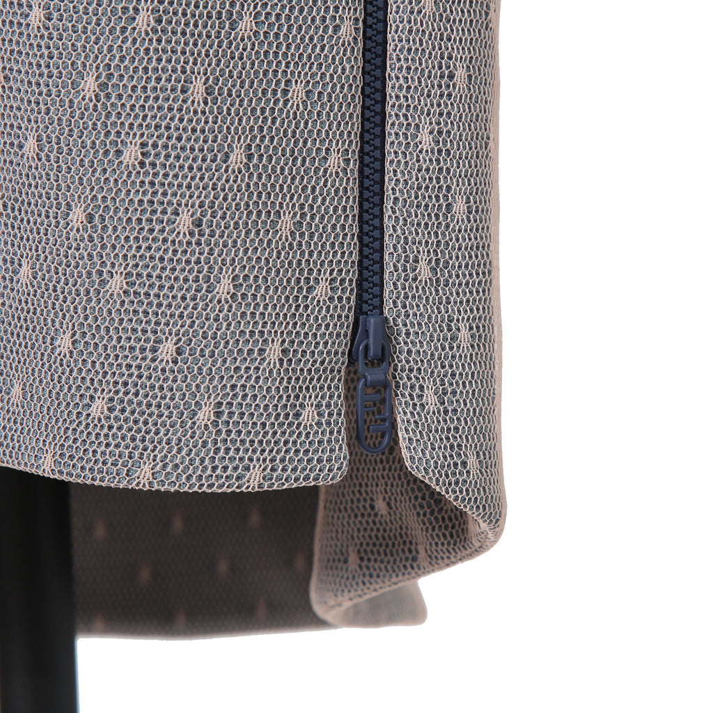 FENDI フェンディ / 美品 23年リゾートコレクション / チュール ロングコート/ FF8954 AM39 / size 40 (PINK x BLUE)