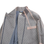 FENDI フェンディ / 美品 23年リゾートコレクション / チュール ロングコート/ FF8954 AM39 / size 40 (PINK x BLUE)