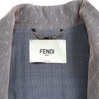 FENDI フェンディ / 美品 23年リゾートコレクション / チュール ロングコート/ FF8954 AM39 / size 40 (PINK x BLUE)