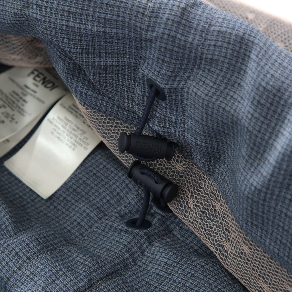 FENDI フェンディ / 美品 23年リゾートコレクション / チュール ロングコート/ FF8954 AM39 / size 40 (PINK x BLUE)