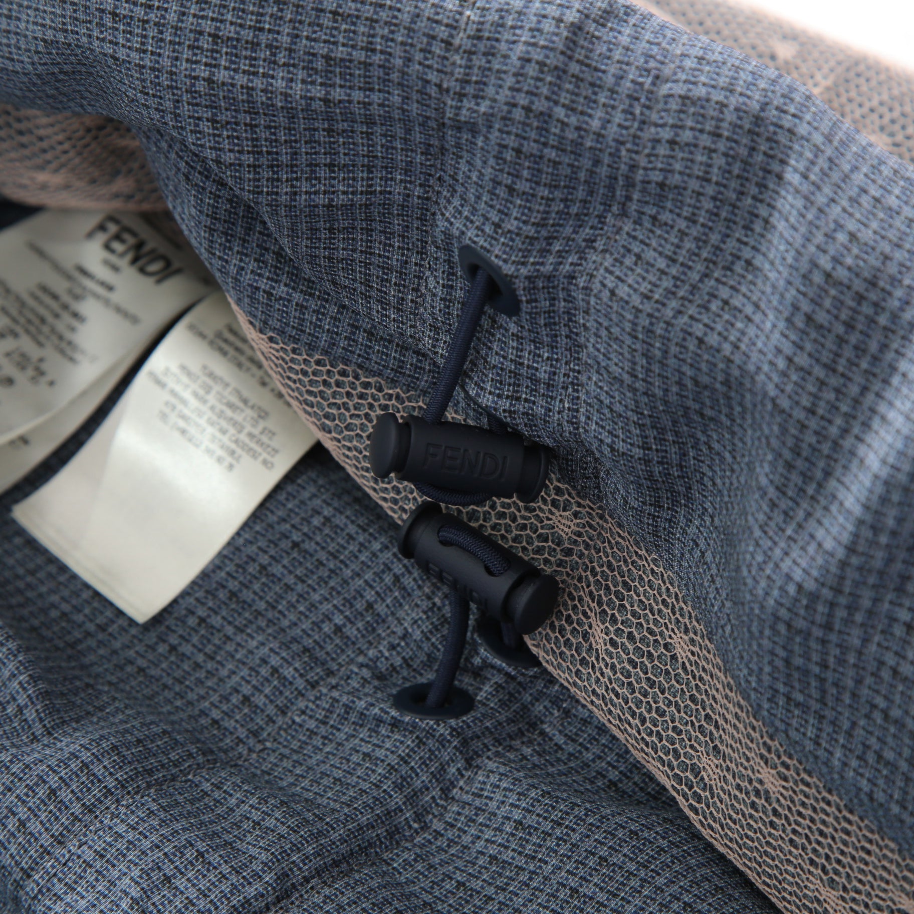 FENDI フェンディ / 美品 23年リゾートコレクション / チュール ロングコート/ FF8954 AM39 / size 40 (PINK x BLUE)