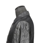 DISEL ディーゼル / 22AW 美品 S-GILLIAM-VEST デニムプリント サテン長袖シャツ  A055900KFAS / size L (GRAY)