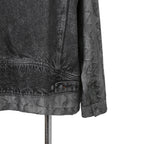 DISEL ディーゼル / 22AW 美品 S-GILLIAM-VEST デニムプリント サテン長袖シャツ  A055900KFAS / size L (GRAY)