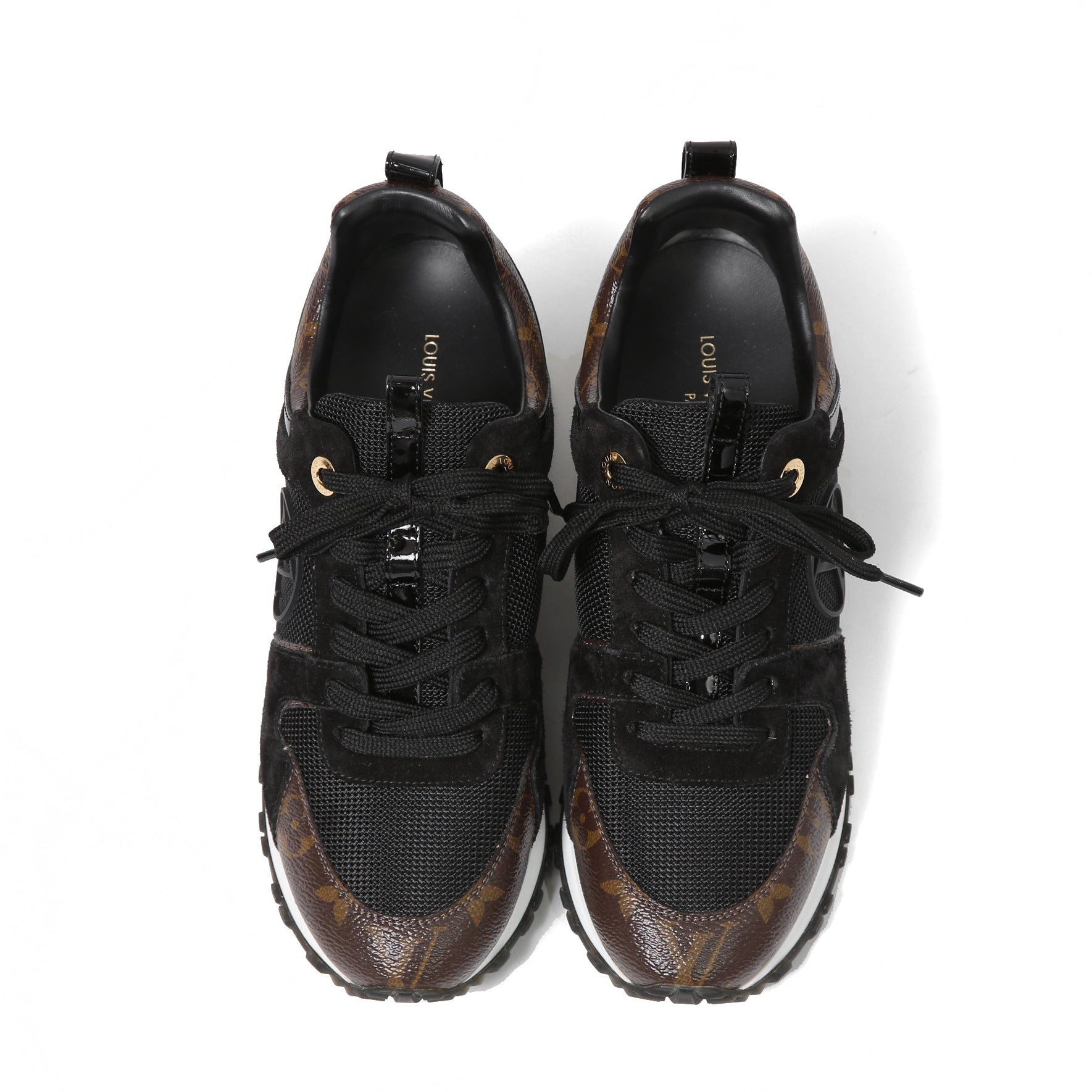 LOUIS VITTON ルイヴィトン / 現行モデル 美品 ランアウェイ スニーカー / 1A3CVW / size 36 (23cm) BLACK シューズ