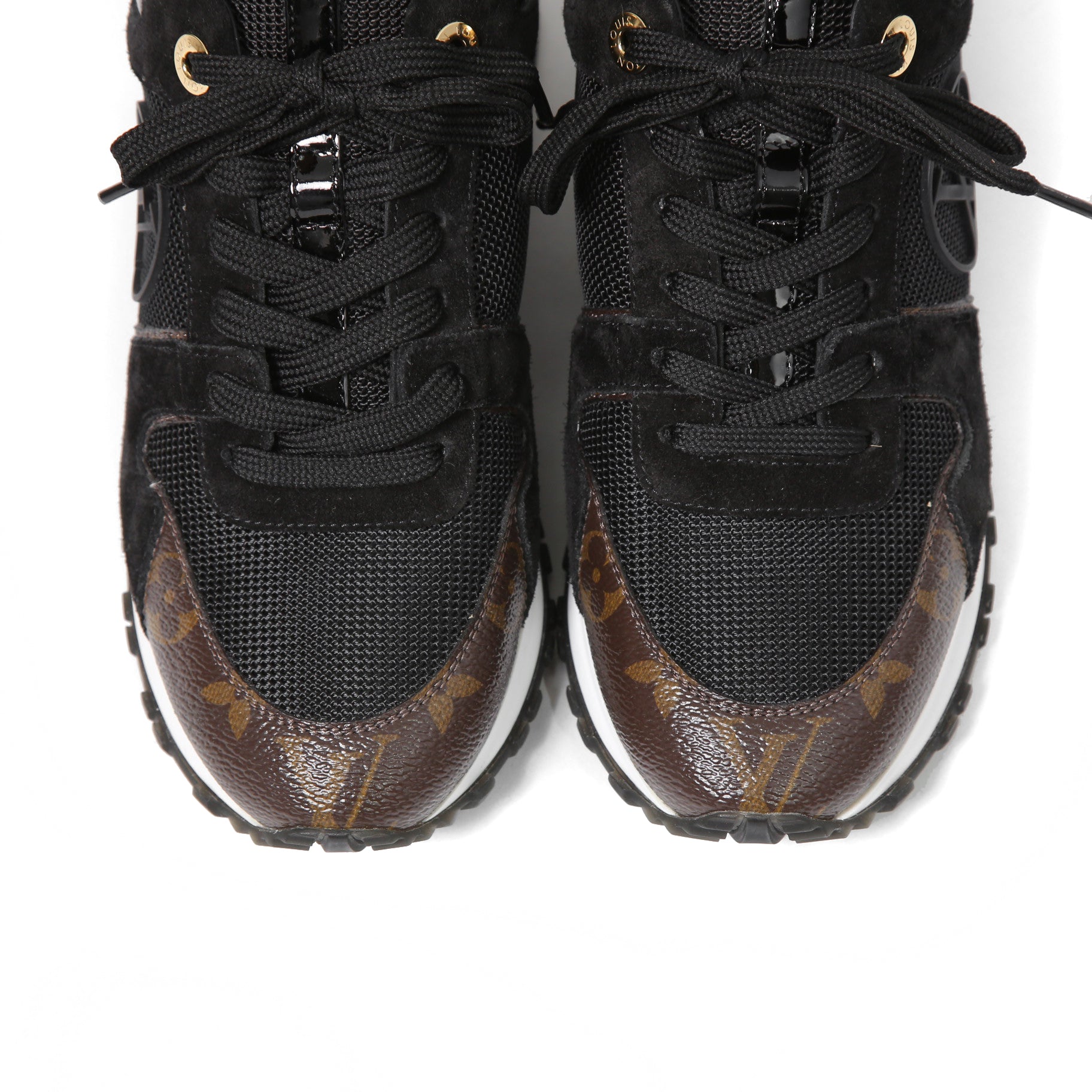 LOUIS VITTON ルイヴィトン / 現行モデル 美品 ランアウェイ スニーカー / 1A3CVW / size 36 (23cm) BLACK シューズ