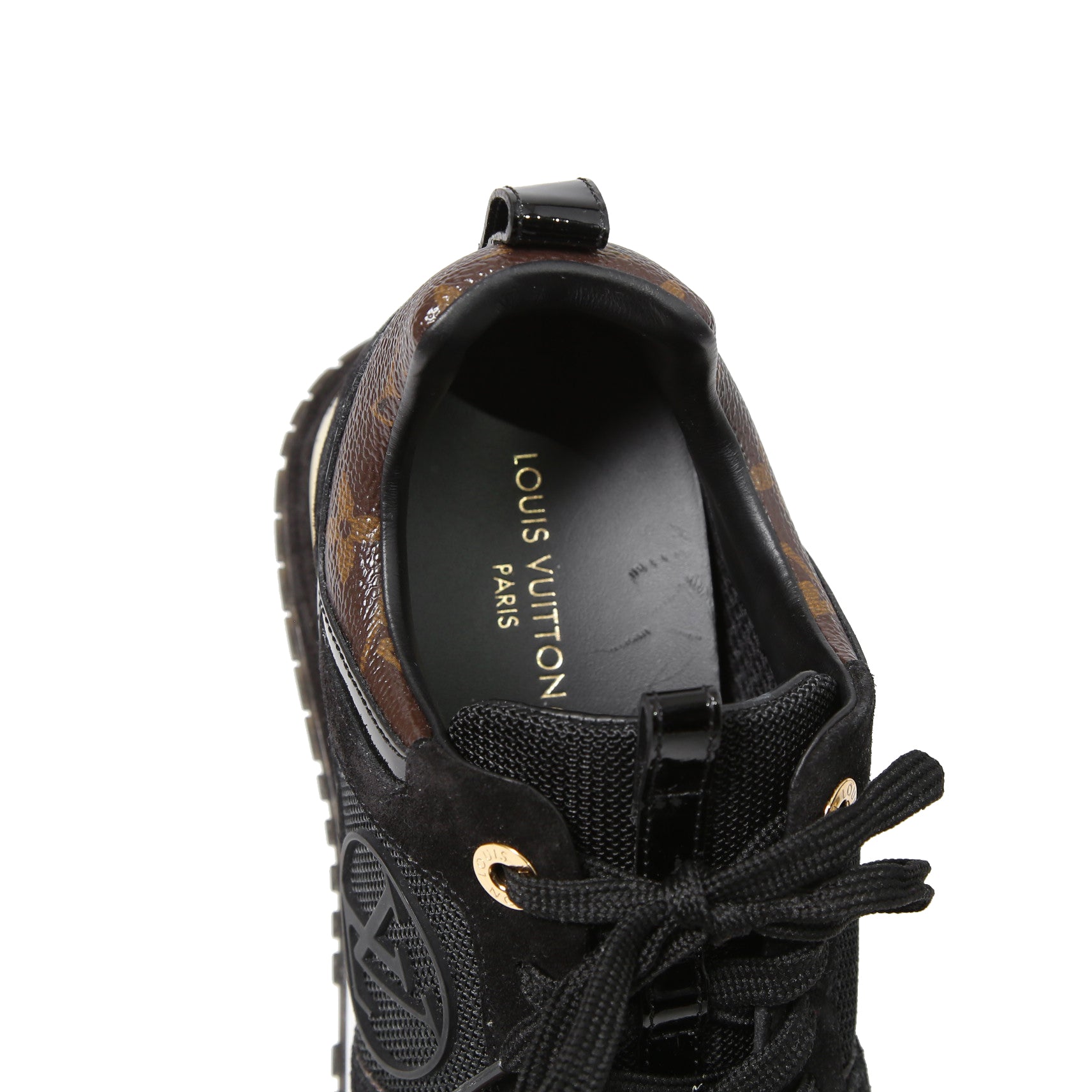 LOUIS VITTON ルイヴィトン / 現行モデル 美品 ランアウェイ スニーカー / 1A3CVW / size 36 (23cm) BLACK シューズ