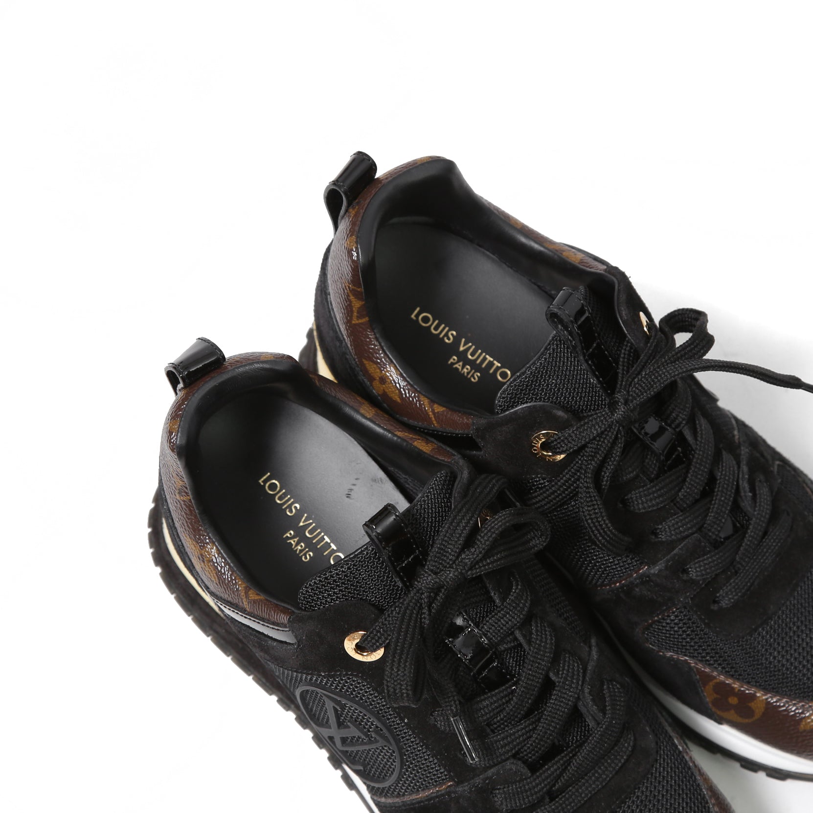 LOUIS VITTON ルイヴィトン / 現行モデル 美品 ランアウェイ スニーカー / 1A3CVW / size 36 (23cm) BLACK シューズ