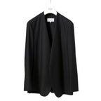 Maison Margiela 10 メゾン マルジェラ / 美品 2022SS ノーカラー ジャケット / ラペルレス / size 46 (BLACK)