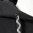 MONCLER モンクレール / 美品 ロゴ ビッグワッペン パーカー ワンピース / size S (BLACK) レディース