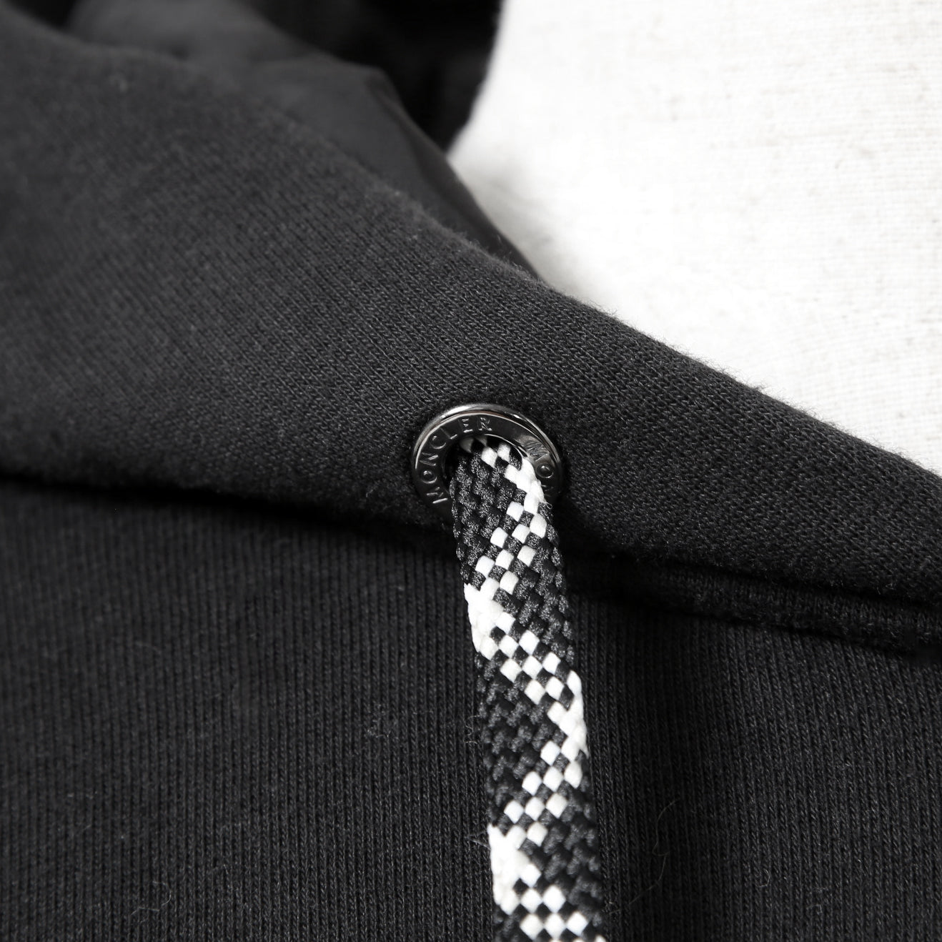 MONCLER モンクレール / 美品 ロゴ ビッグワッペン パーカー ワンピース / size S (BLACK) レディース