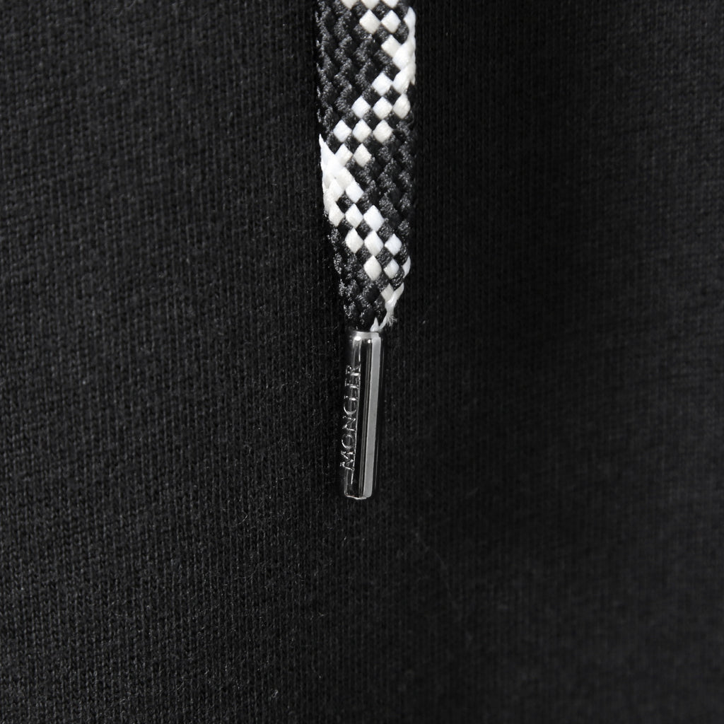 MONCLER モンクレール / 美品 ロゴ ビッグワッペン パーカー ワンピース / size S (BLACK) レディース