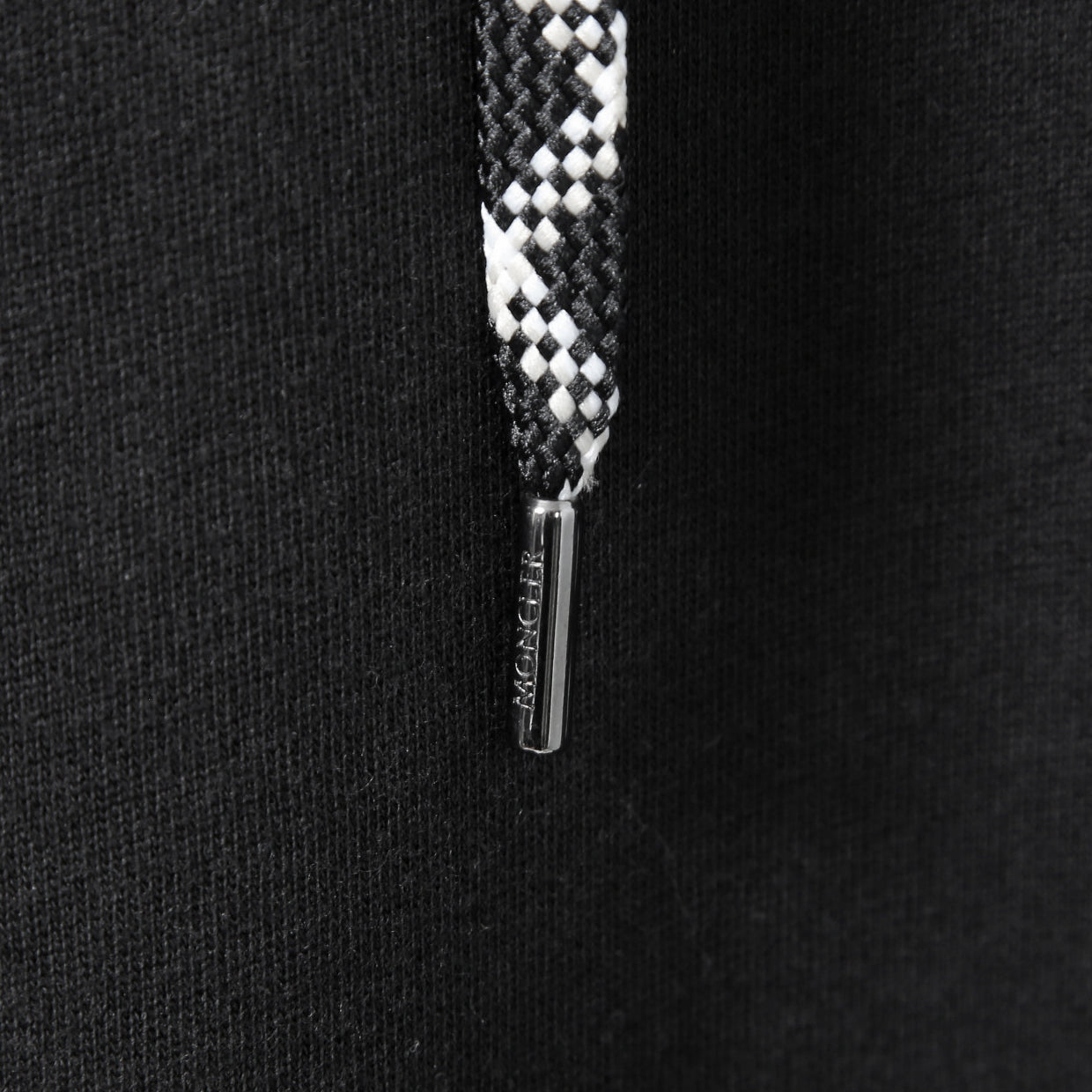 MONCLER モンクレール / 美品 ロゴ ビッグワッペン パーカー ワンピース / size S (BLACK) レディース