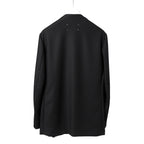 Maison Margiela 10 メゾン マルジェラ / 美品 2022SS ノーカラー ジャケット / ラペルレス / size 46 (BLACK)