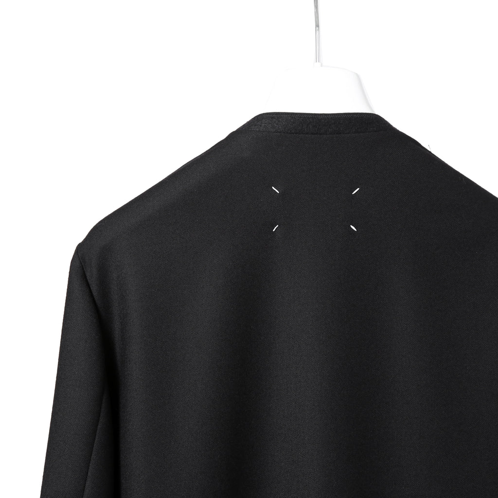 Maison Margiela 10 メゾン マルジェラ / 美品 2022SS ノーカラー ジャケット / ラペルレス / size 46 (BLACK)