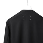 Maison Margiela 10 メゾン マルジェラ / 美品 2022SS ノーカラー ジャケット / ラペルレス / size 46 (BLACK)