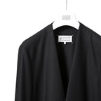 Maison Margiela 10 メゾン マルジェラ / 美品 2022SS ノーカラー ジャケット / ラペルレス / size 46 (BLACK)