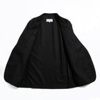Maison Margiela 10 メゾン マルジェラ / 美品 2022SS ノーカラー ジャケット / ラペルレス / size 46 (BLACK)