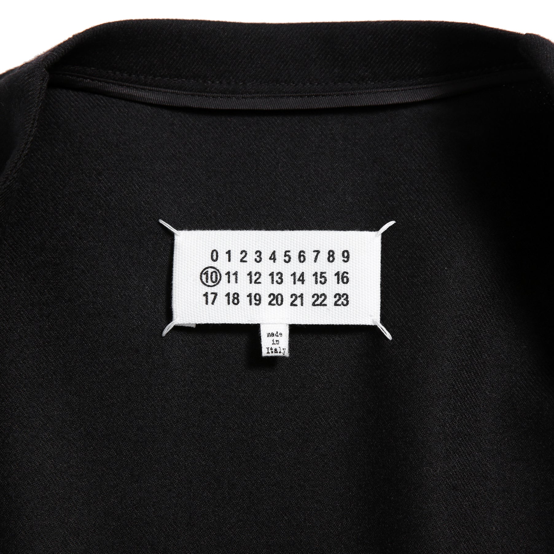 Maison Margiela 10 メゾン マルジェラ / 美品 2022SS ノーカラー ジャケット / ラペルレス / size 46 (BLACK)