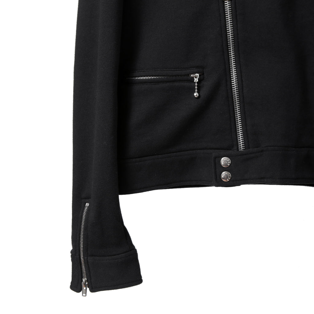 MONCLER モンクレール / FRAGMENT DESIGN フラグメント × ルイスレザー / 21AW 美品 サイクロン ダブル ライダース パーカー / ジャケット / size S (BLACK)