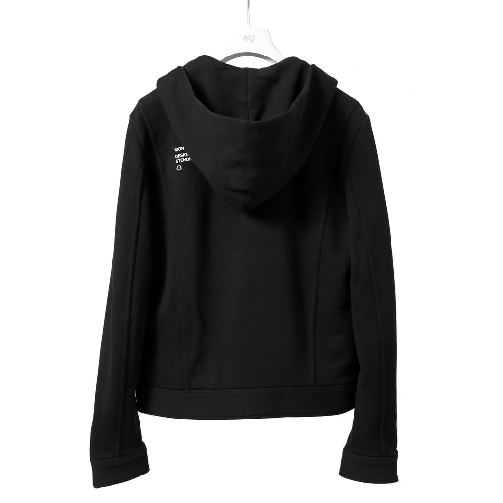MONCLER モンクレール / FRAGMENT DESIGN フラグメント × ルイスレザー / 21AW 美品 サイクロン ダブル ライダース パーカー / ジャケット / size S (BLACK)