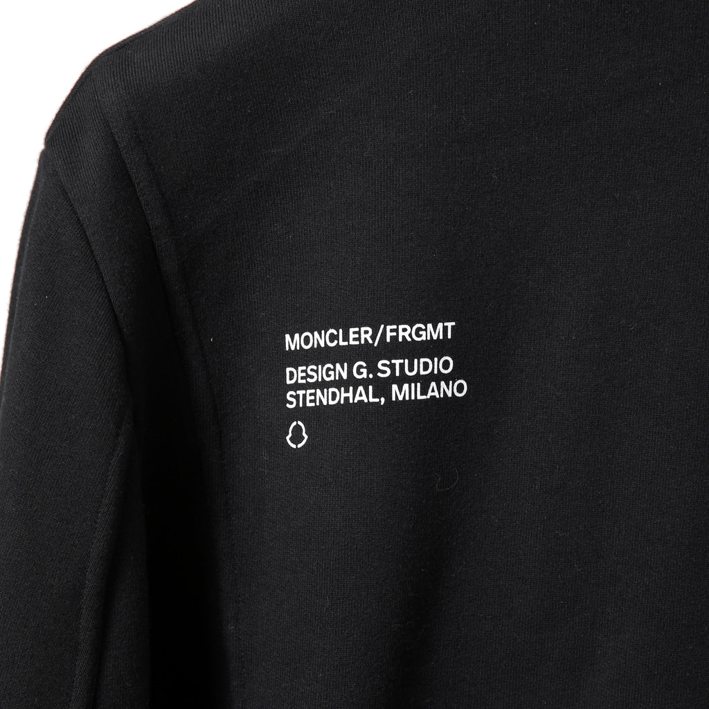 MONCLER モンクレール / FRAGMENT DESIGN フラグメント × ルイスレザー / 21AW 美品 サイクロン ダブル ライダース パーカー / ジャケット / size S (BLACK)
