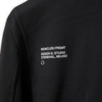 MONCLER モンクレール / FRAGMENT DESIGN フラグメント × ルイスレザー / 21AW 美品 サイクロン ダブル ライダース パーカー / ジャケット / size S (BLACK)