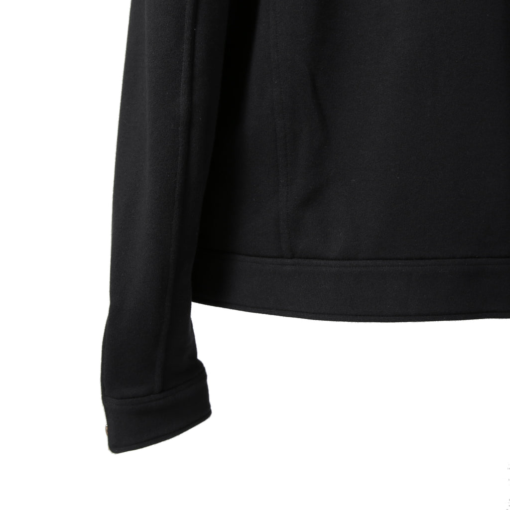 MONCLER モンクレール / FRAGMENT DESIGN フラグメント × ルイスレザー / 21AW 美品 サイクロン ダブル ライダース パーカー / ジャケット / size S (BLACK)