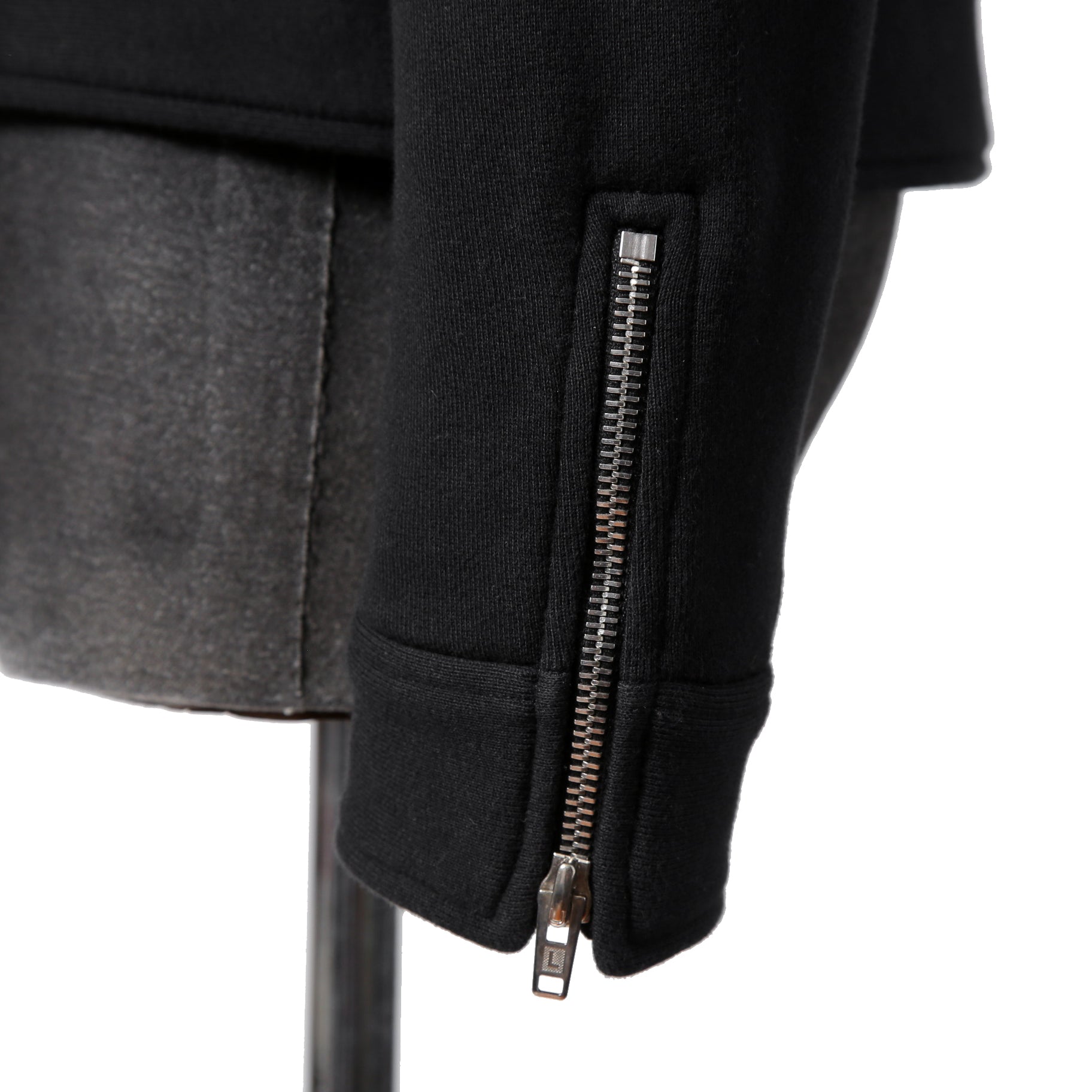 MONCLER モンクレール / FRAGMENT DESIGN フラグメント × ルイスレザー / 21AW 美品 サイクロン ダブル ライダース パーカー / ジャケット / size S (BLACK)