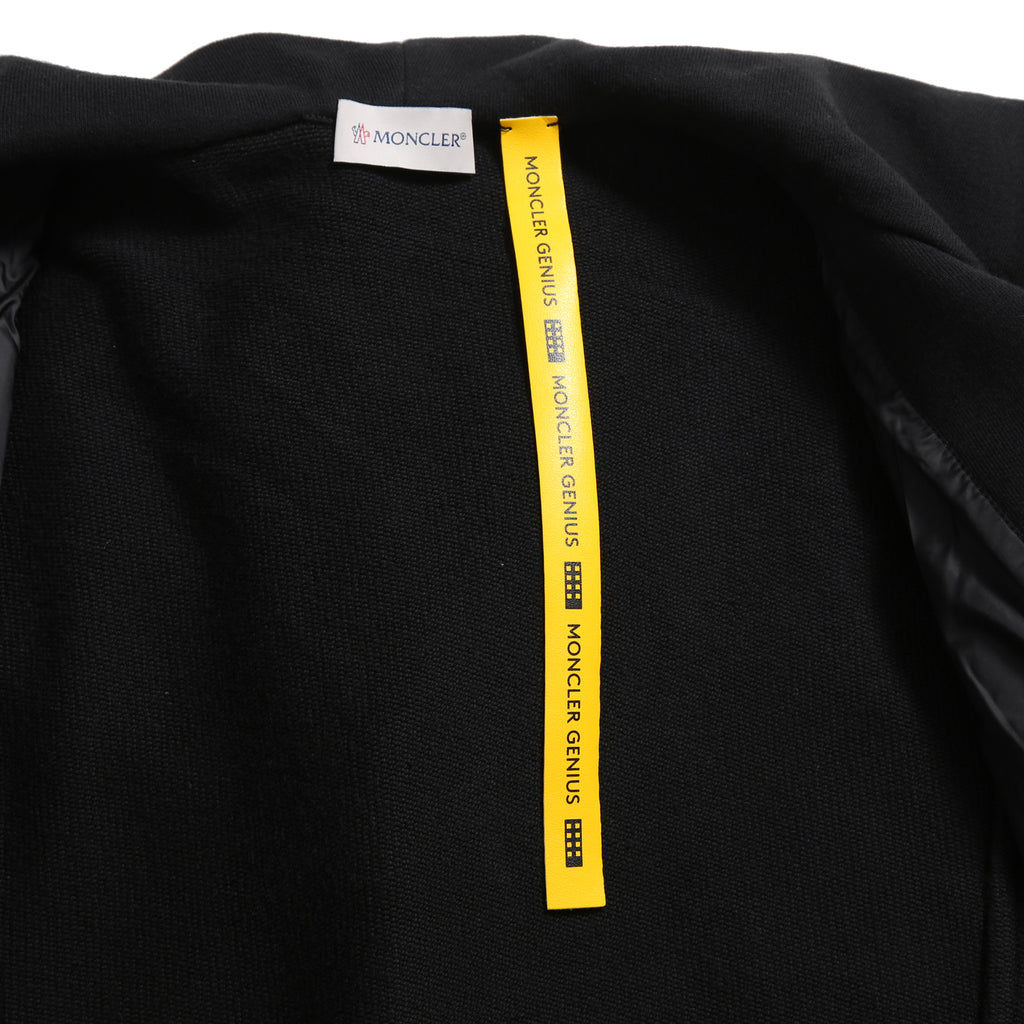 MONCLER モンクレール / FRAGMENT DESIGN フラグメント × ルイスレザー / 21AW 美品 サイクロン ダブル ライダース パーカー / ジャケット / size S (BLACK)