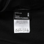 MONCLER モンクレール / FRAGMENT DESIGN フラグメント × ルイスレザー / 21AW 美品 サイクロン ダブル ライダース パーカー / ジャケット / size S (BLACK)