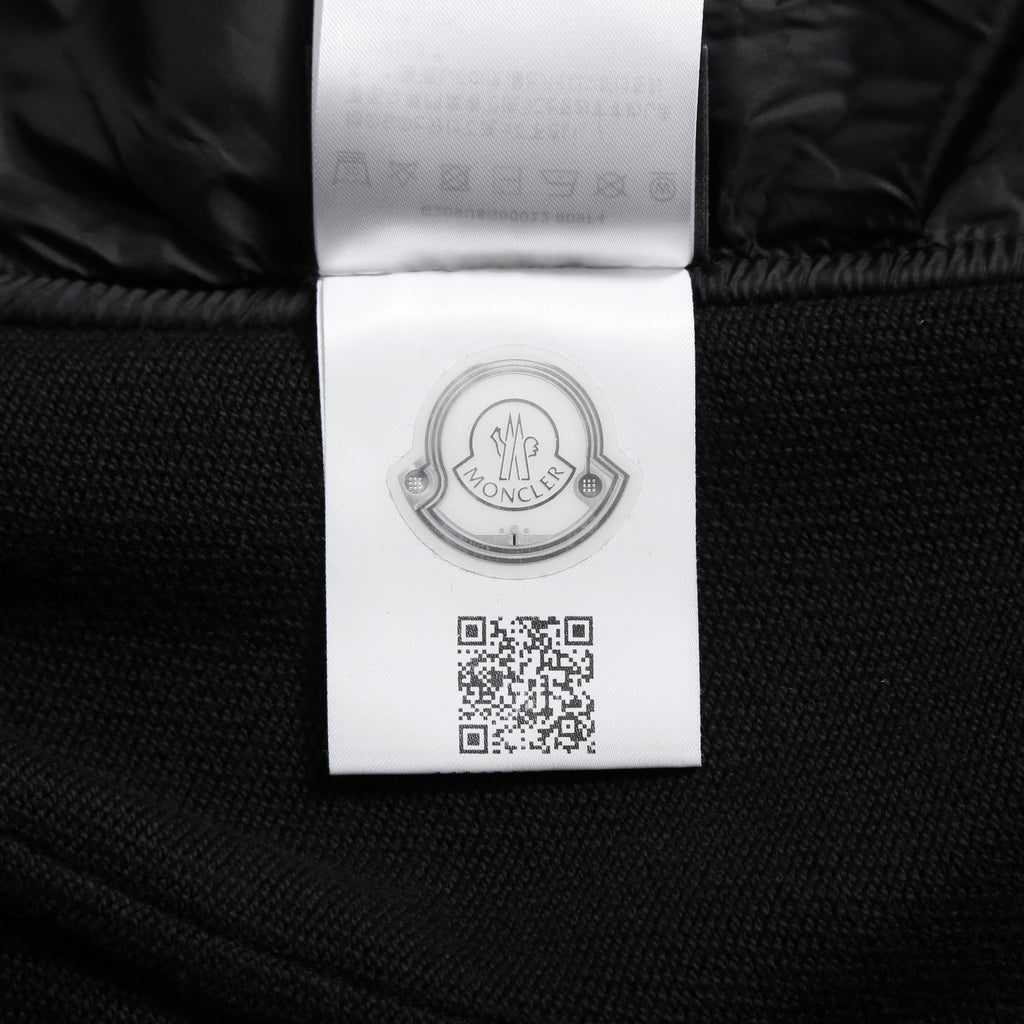 MONCLER モンクレール / FRAGMENT DESIGN フラグメント × ルイスレザー / 21AW 美品 サイクロン ダブル ライダース パーカー / ジャケット / size S (BLACK)
