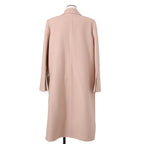 超希少 FENDI フェンディ / 美品 FFロゴ ミンクポケット / カシミア 100% ダブルコート / FF8910 MW18 / size 40  (M) PINK BEIGE